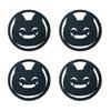 4Pieces Coaster Cup Drink Coaster Mat Pad Hot Table Halloween Pumpkins Felt Cups