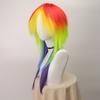 Synthetic Hair Women's Cosplay My Little Pony Rainbow Dash Multi Color Heat Resistant Party Wig