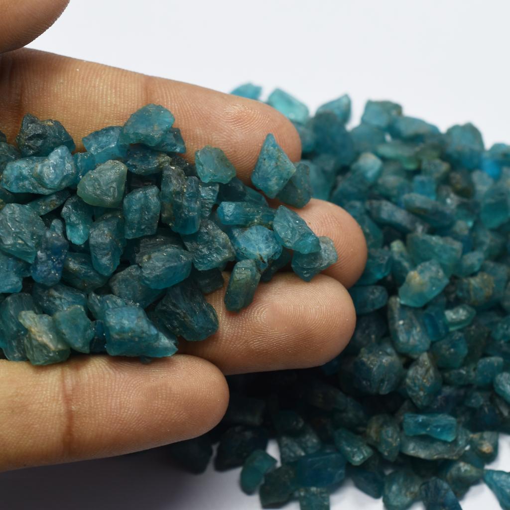 25 Ct CERTIFIED Raw Apatite Gemstone Natural Blue Uncut Rough Loose Gemstone