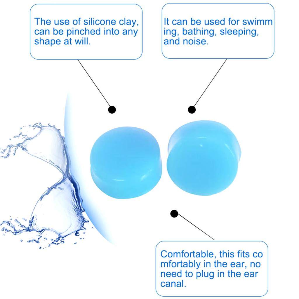 30pcs Reusable Silicone Ear Plugs - Noise Reduction | For Sleeping Swimming Studying Flying Flexible Earplugs