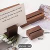 Portacarte in Legno di Noce/Faggio - Base Semplice per Esposizione di Foto e Menu