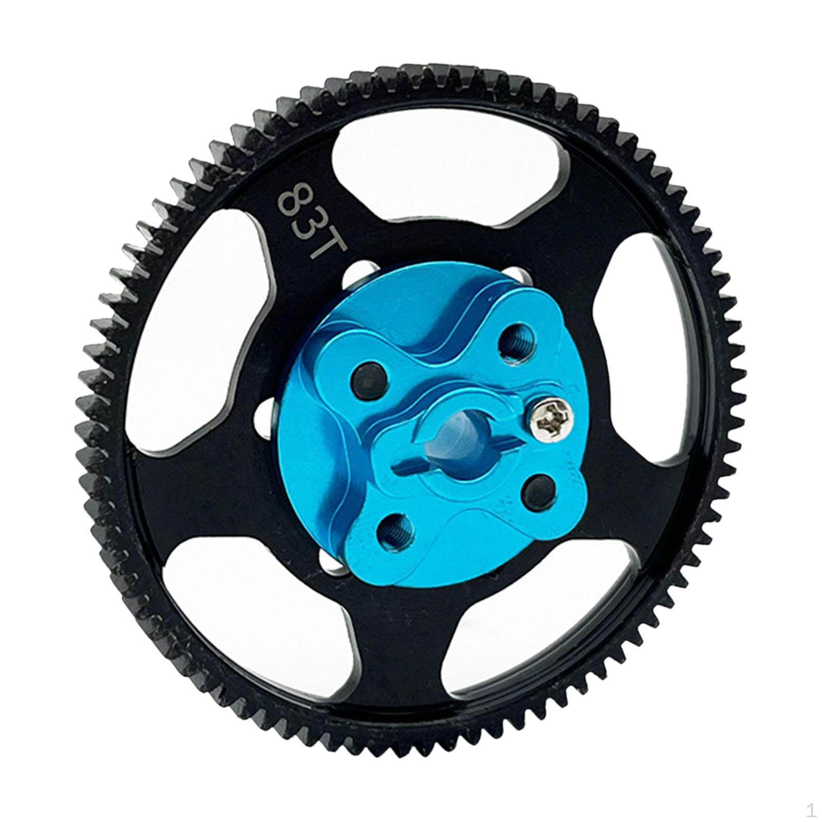

RC Car Gear Set Replacement 83T Easy Installation with Mount Spur for cc02 1/10