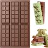 Chocolate bar molds - non-stick chocolate molds, food-grade silicone deep molds for Dubai pistachios, candies, snacks
