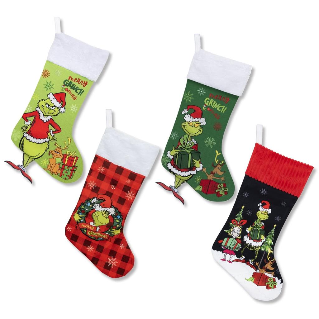 Fashion Christmas Stockings Gift Bag Christmas Tree Decoration Supplies