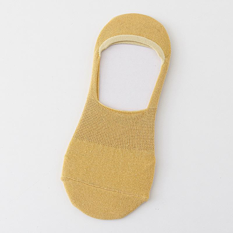 Women's Summer Thin Mesh Breathable Sweat Suction Shallow Mouth Non Slip Non Fall with Invisible Socks