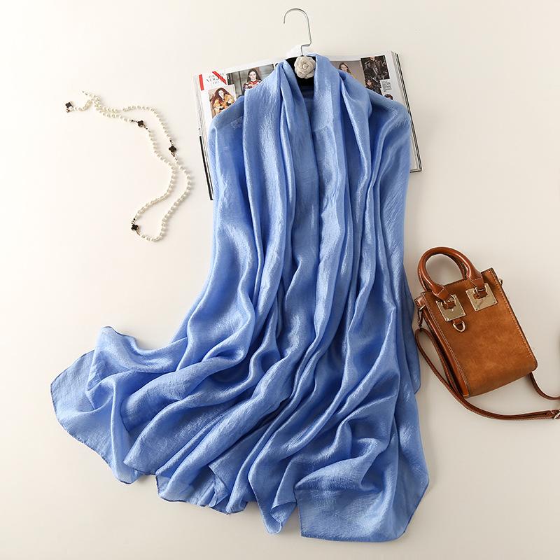Linen Silk Women Candy Color Scarf For Spring Air Conditioning Towel Muslim Hijab  Fashion Lady Shawl Bufandas Muslim Hijab