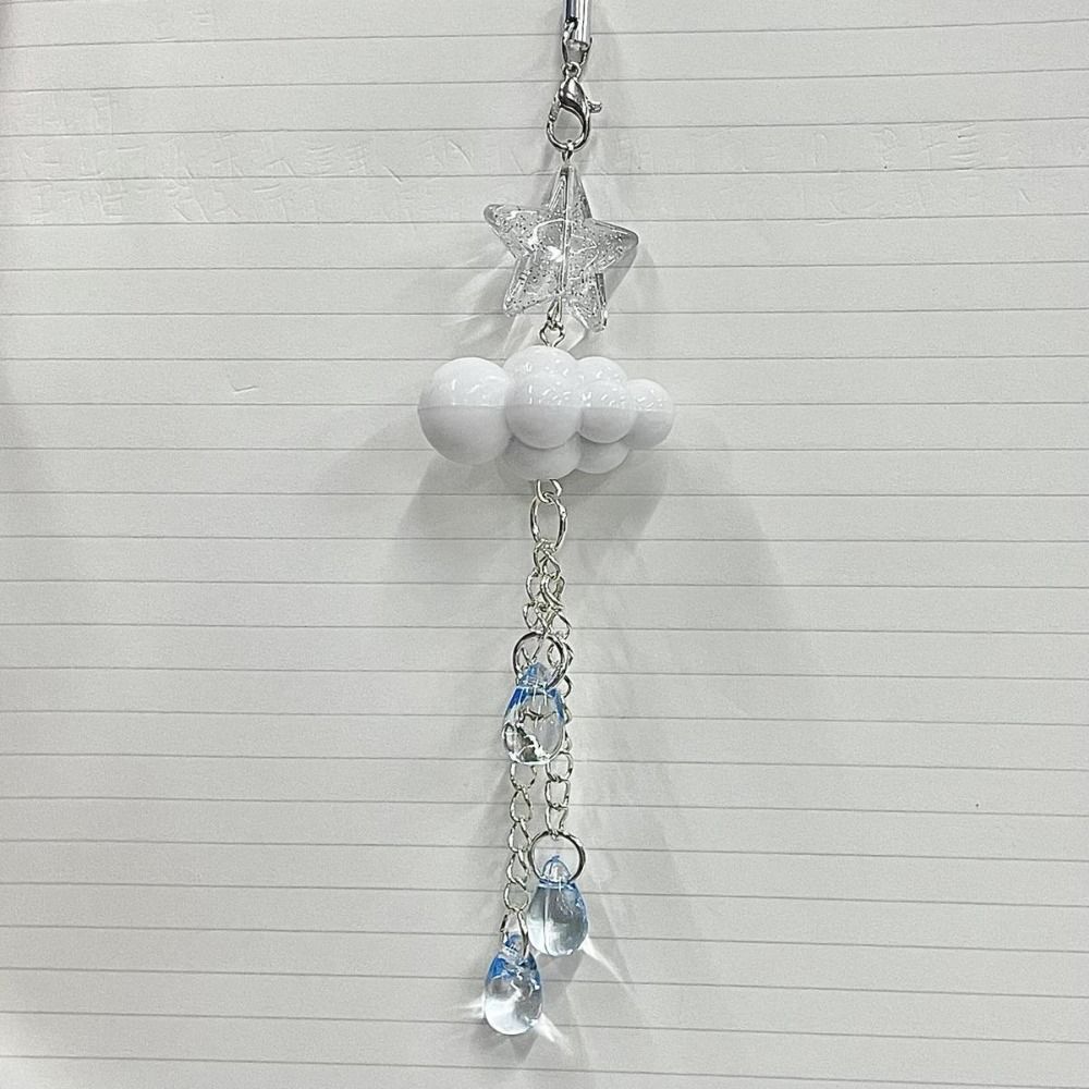 

Звезда Кисточка Облако Звезда Ремешок Брелок Подвеска Бусы Цепочка для телефона Сумка Украшение raindrop