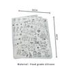 Festive Silicone Graffiti Drawing Placemat: Customizable, Washable & Heat Resistant