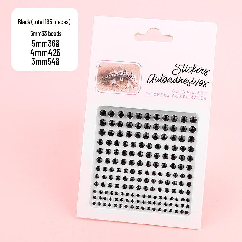 

15-кольорові кришталеві та акрилові наклейки для обличчя - сценічні діаманти краси