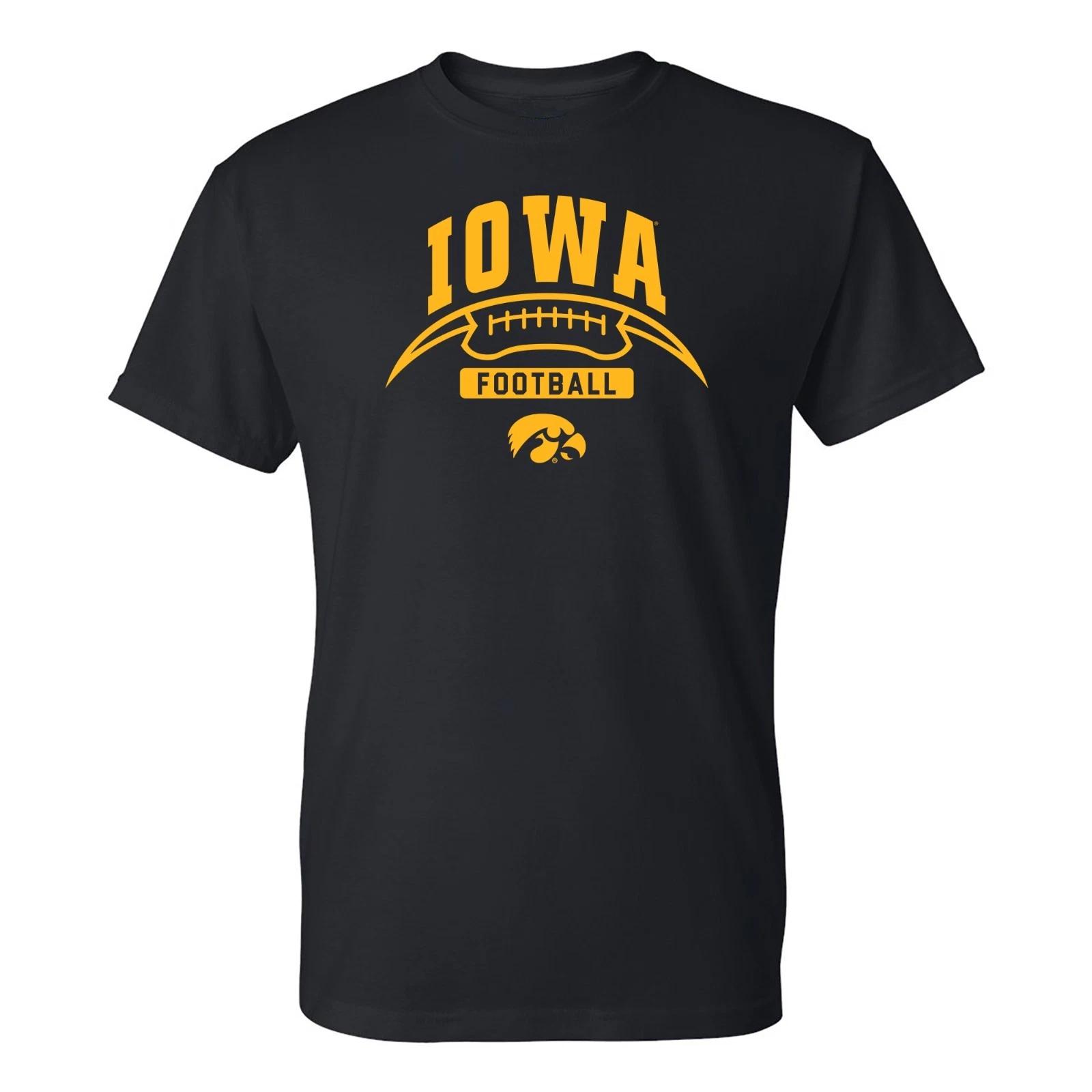 Iowa Hawkeyes Football Crescent T-Shirt - Black L
