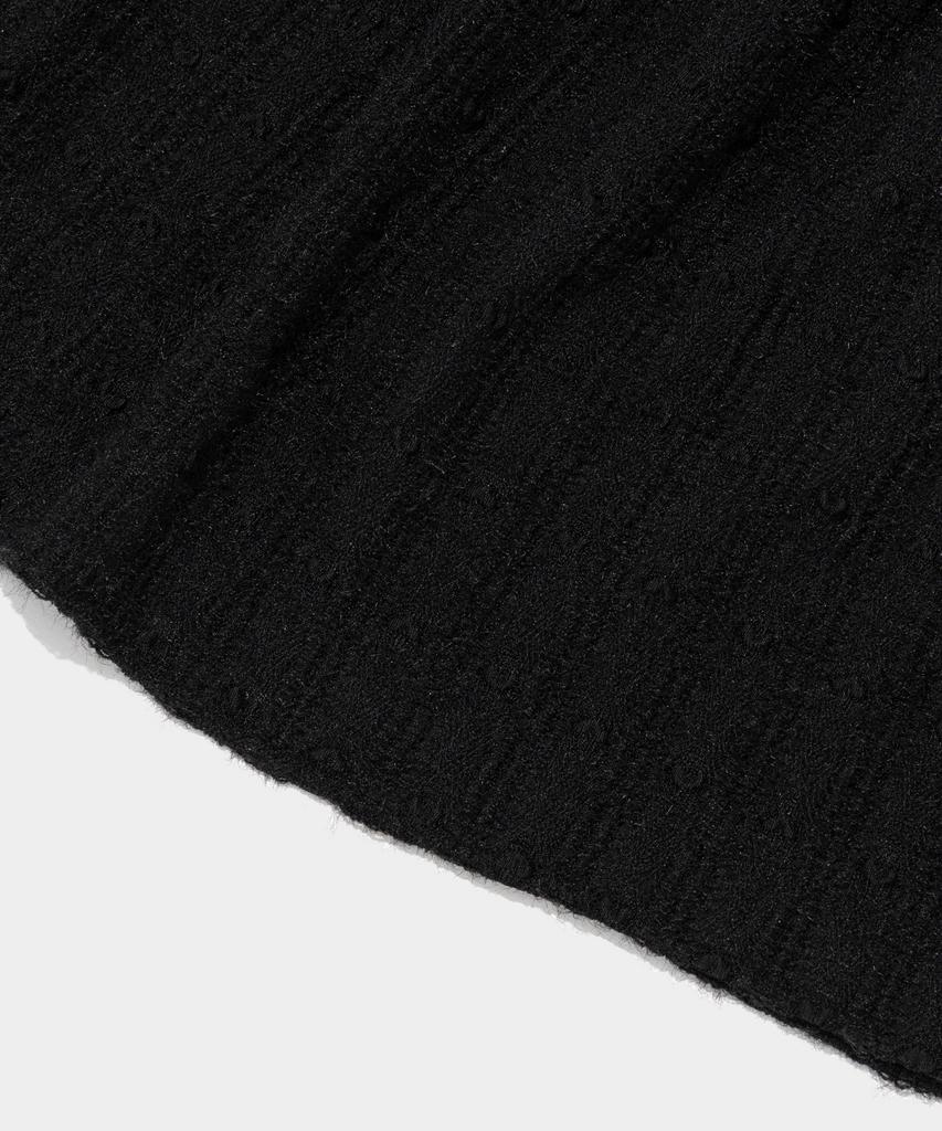 ROIDESROIS Shirred Layered Wrap Skirt (Black)