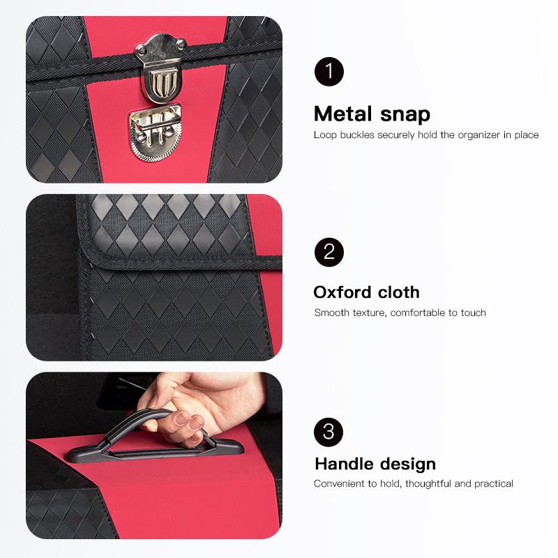 Leather Car Storage Box Trunk Foldable Portable Multiuse Bag For Chevrolet Spark Captiva Cruze Tracker Epica SS Z71 Sail Camaro