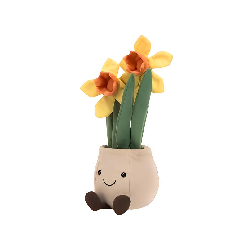 JELLYCAT Fun Plant Series Daffodil Pot Companion Doll Plush Doll 28cm Height
