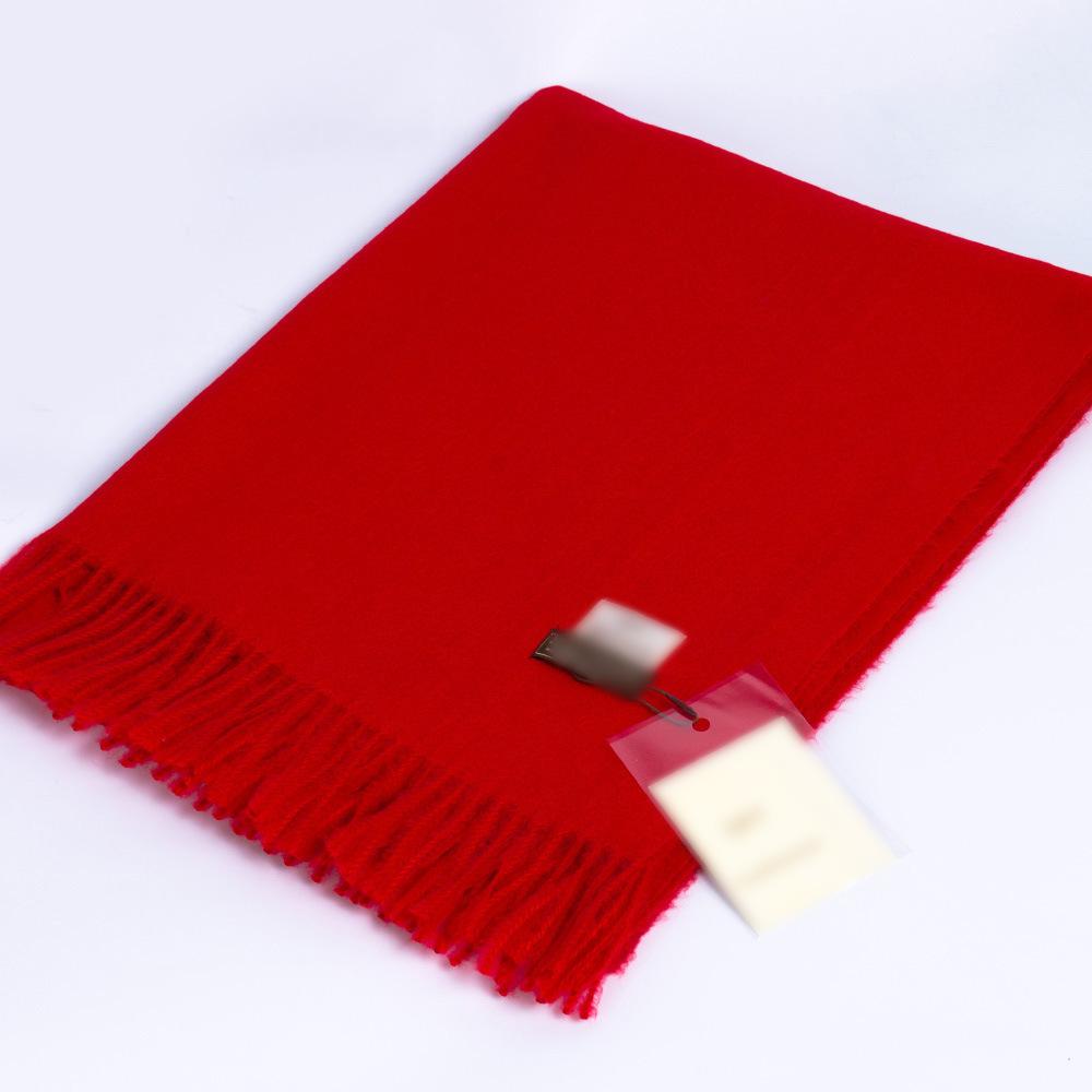Thickened Solid Color Double sided Imitation Cashmere Scarf Autumn and Winter Atmosphere Women's High End Versatile Men's Scarf Warm Shawl