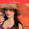 Stylish Collapsible Straw Hat For Women Summer Vacation Beach Cap Korean Version Sunshade Hat