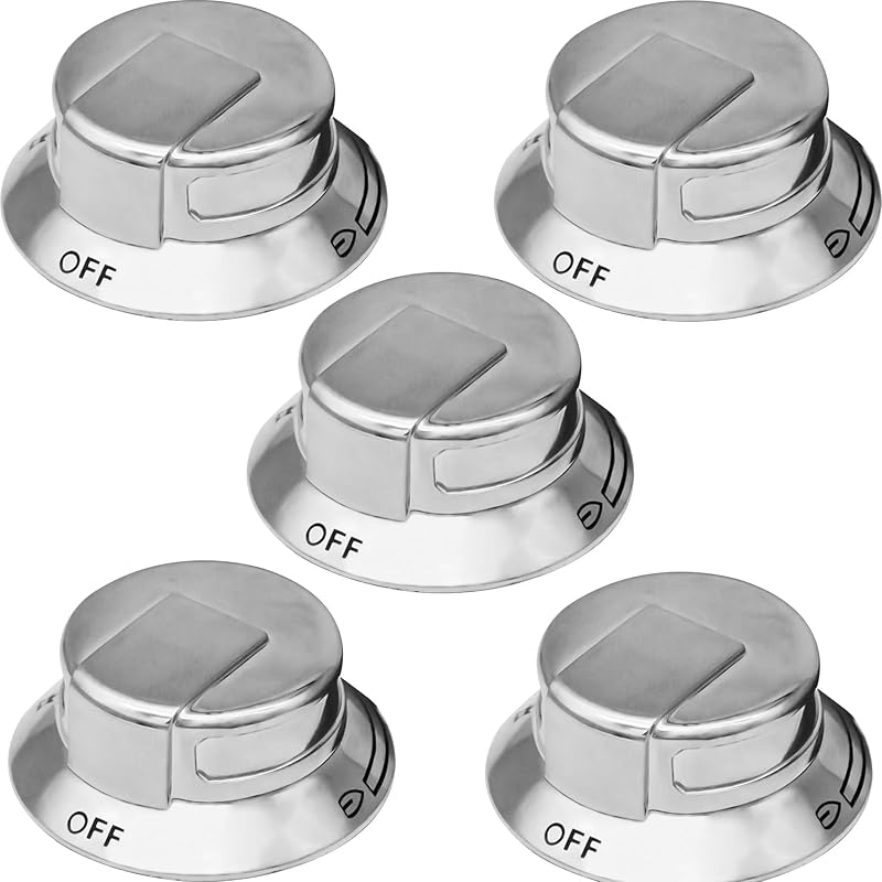 318569904 Cooktop Burner Control Knob, Replacement Knobs Compatible With Frigidaire Electrolux Range Burner Stove Knob Replaces 3514026, AP5809436,
