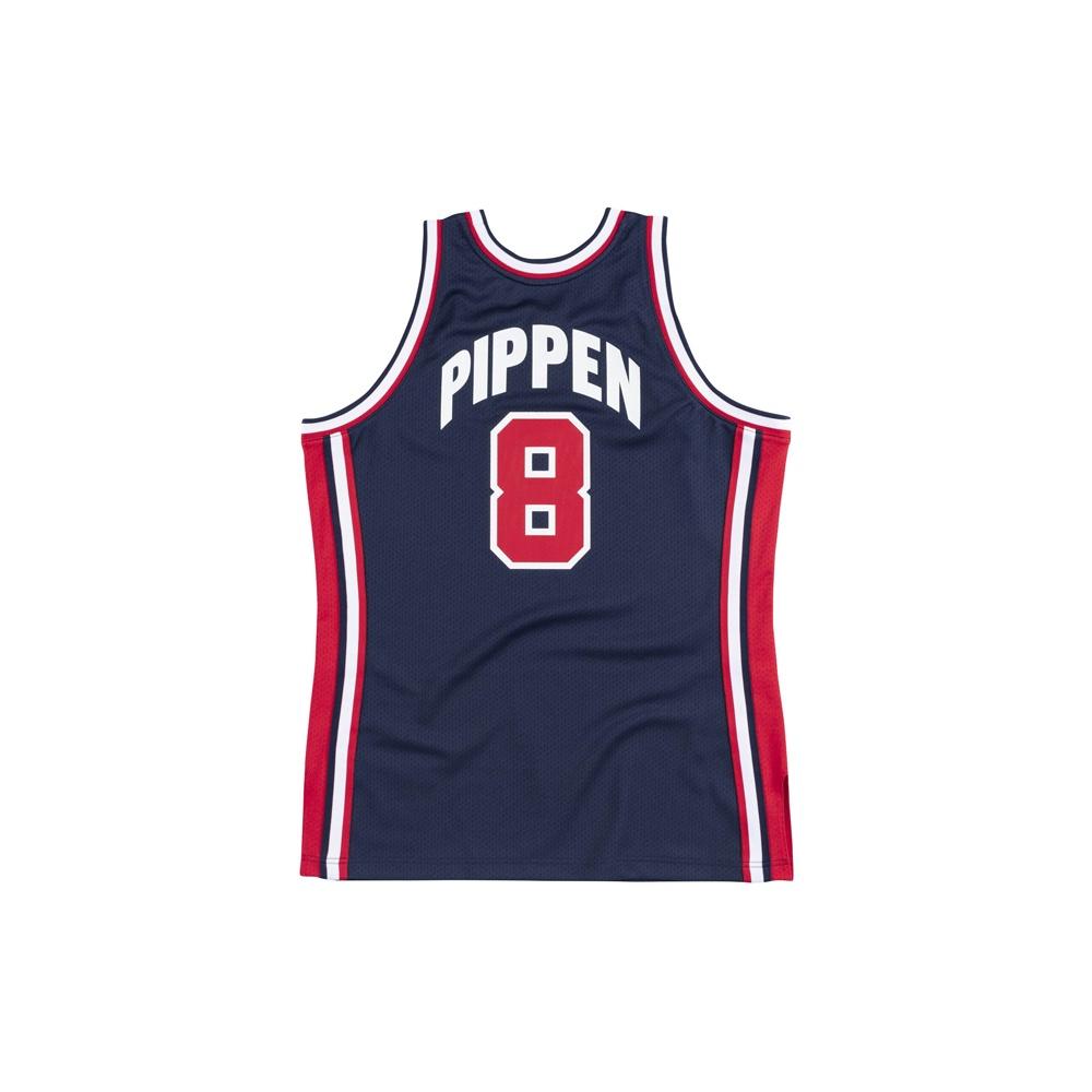Mitchell & Ness Koszulki Team USA 1992 'Scottie Pippen 8' Męskie AJY4CP18001-USANAVY92SPI