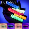 Mascara Neon HANDAIYAN, Mascara Colorato Impermeabile Allungante & Curvante, Trucco Occhi Neon Luminoso UV per Festa Festival