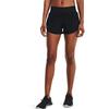Under Armour Speedpocket Logo Solid Waist Shorts Women Shorts Black 1361379-001