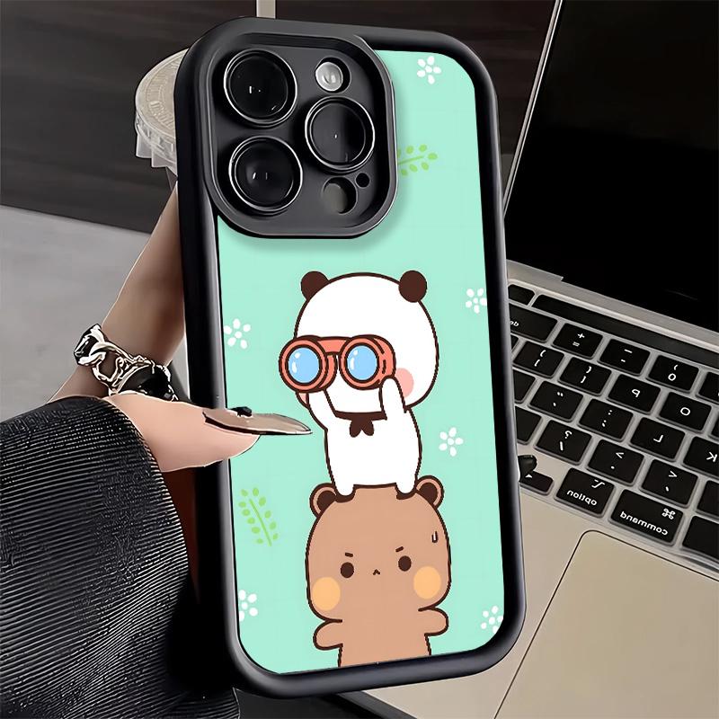 

Phone Case for iPhone 17 Air 16E 15 16 Pro Max Bubu Dudu Cartoon Cute Cover 14 Plus 13 12 Mini Soft Shell Silicone Fundas iPhone 13