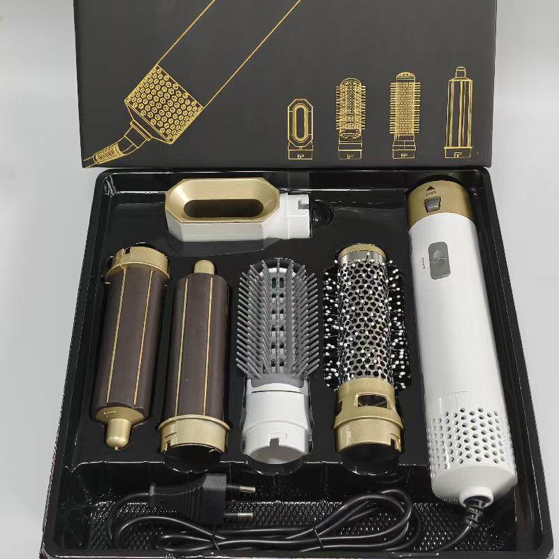 5-in-1 Multi-functional Hair Dryer & Styling Comb: Curl, Straighten, and Volumize with Automatic Curling