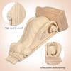 7.08*3.93*2.36inch Wood Corbels Unfinished Vintage Style Non Wood Decorative Shelf for Countertop Fireplace Kitchen Cabinet Bookshelves