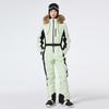 Einteiliger Ski-Overall für Damen, isoliert, winddicht, wasserdicht, warm, Schneeanzüge, schmal geschnittene Skianzüge für Damen, Overalls, Snowboardanzug