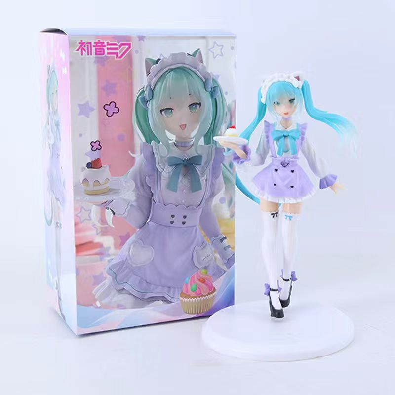

18cm Miku Figure Hatsune Miku Angel Dancer Prize Figure Banpresto Bandai Anime Action Collectible Pvc Scale Ratio Model Ornament Gift Present