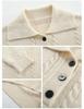 Women's Lapper Sweater Dress Midi Loose Thickened Over-the-Knee Sweater Dress