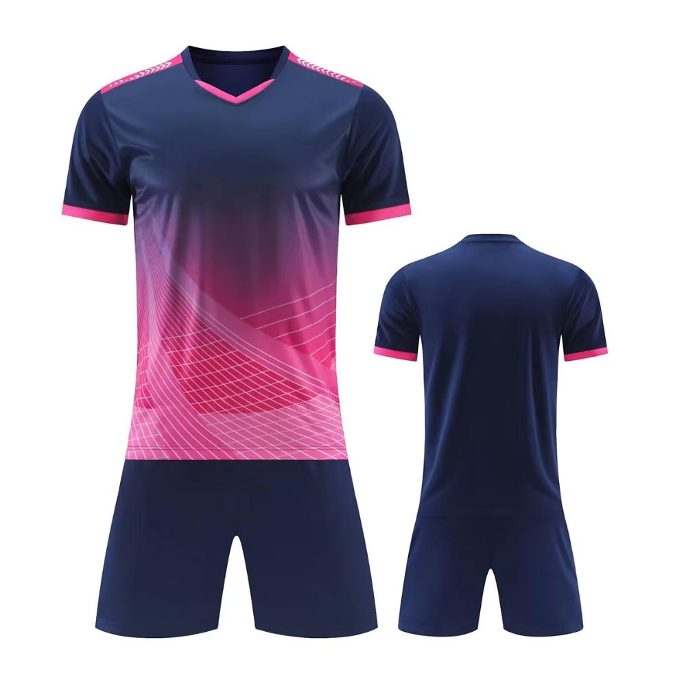 Voetbaltenue maatwerk Voetbaltrainingsshirt Groene kleding Volwassenen en Kinderen Voetbalkleding tenues Sets Korte Mouw