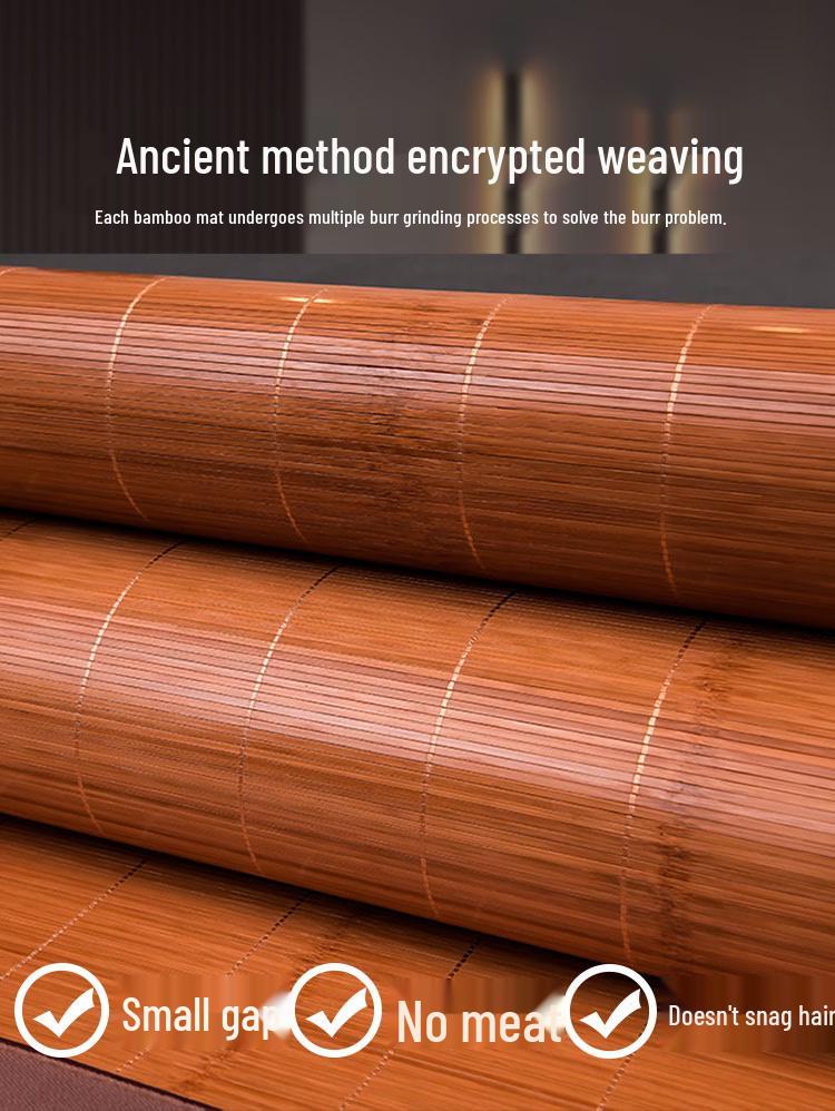 Free Shipping Bamboo Cool Mat: 2026 Dual-Use Foldable Ice Silk for Summer/Winter - Perfect for Dorms.