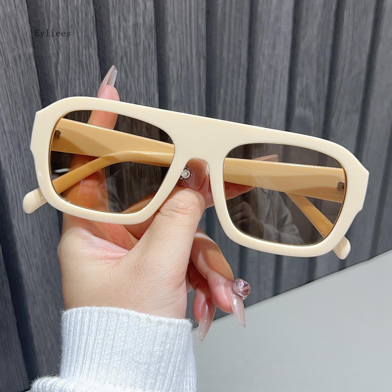 

Retro Double Bridges Women Polygon Square Sunglasses Fashion Blue Purple Men Shades Uv400 Sun Glasses Para Hombre