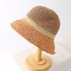Women'S Japanese-Style Sun Hat Summer Beach Fisherman Hat Multicolor Woven Versatile Face Cover For Sun Protection