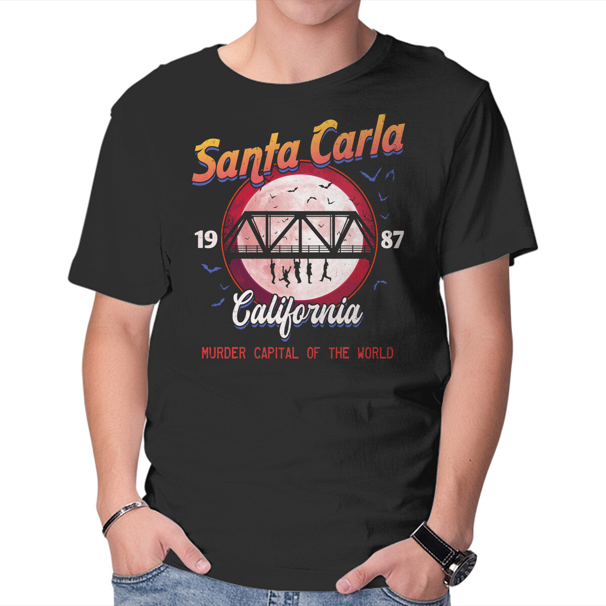 Unisex Crew Neck T-Shirt Murder Capital Graphic Short Sleeve Casual Tee XS