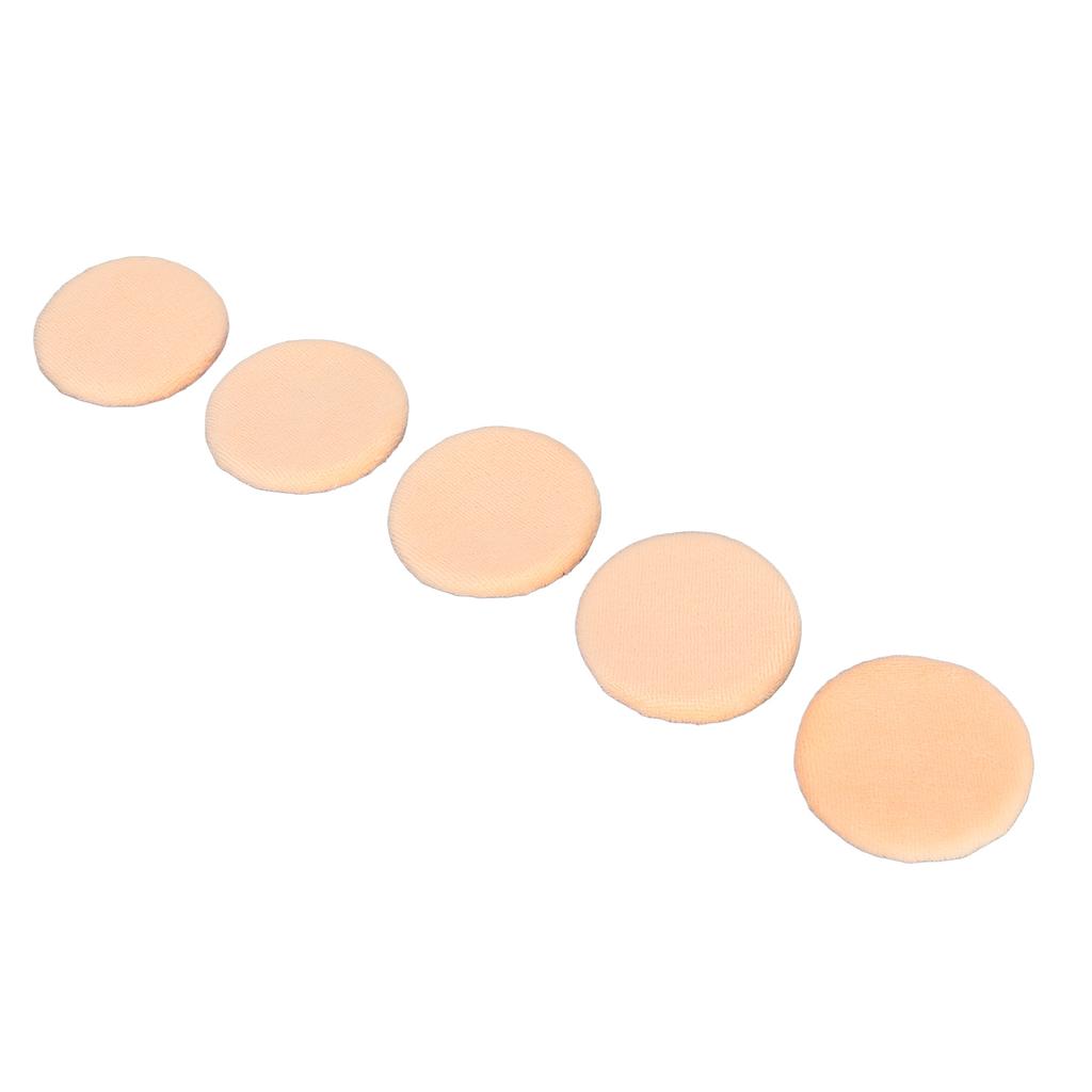 5Pcs Powder Puff Soft Texture Washable Good Powder Grasping Three Colors Available Face Makeup Powder PuffOrange