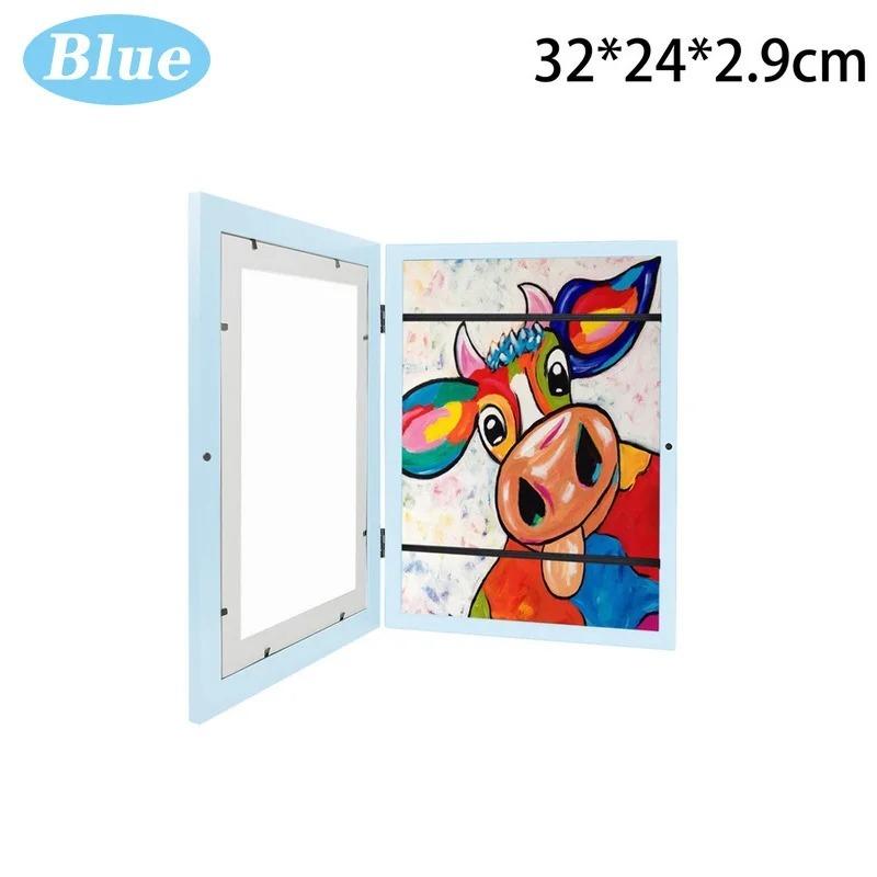 Children Art Frames Magnetic Front Open Changeable Kids Frametory for Poster Photo Drawing Paintings Pictures Display Home Decor