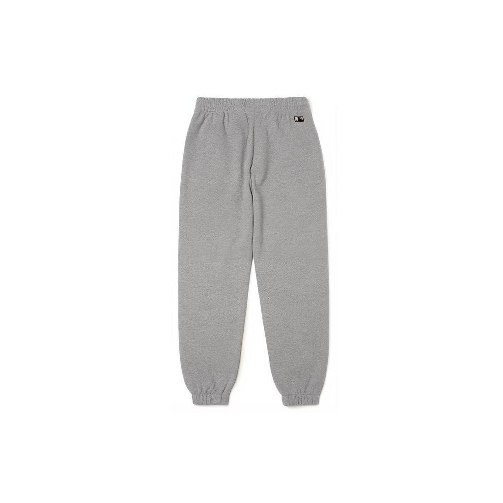 MLB Knitted Sweatpants Unisex Gray Moderate Cuffed Pants 3APT00216-50MGS