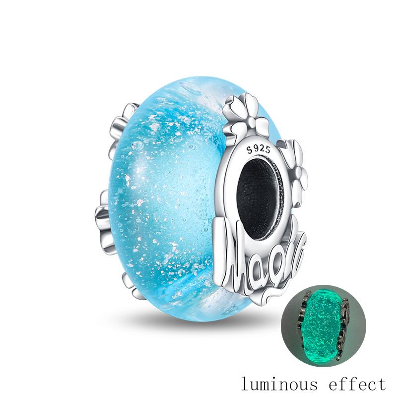 Fit 3Mm'S Original Bracelet Blue Dream Catcher Charms Diy Jewelry For Women Birthday Gifts Plata Charms Of Ley