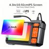 Industrial Endoscope Camera 4.3inch IPS Screen 8mm HD1080P IP67 Waterproof 8 LED Light Inspection Borescope for Pipe Car Repair