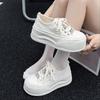 Mesh breathable cm thick baseplate shoes women's summer new versatile heightening thin casual little white shoes tide