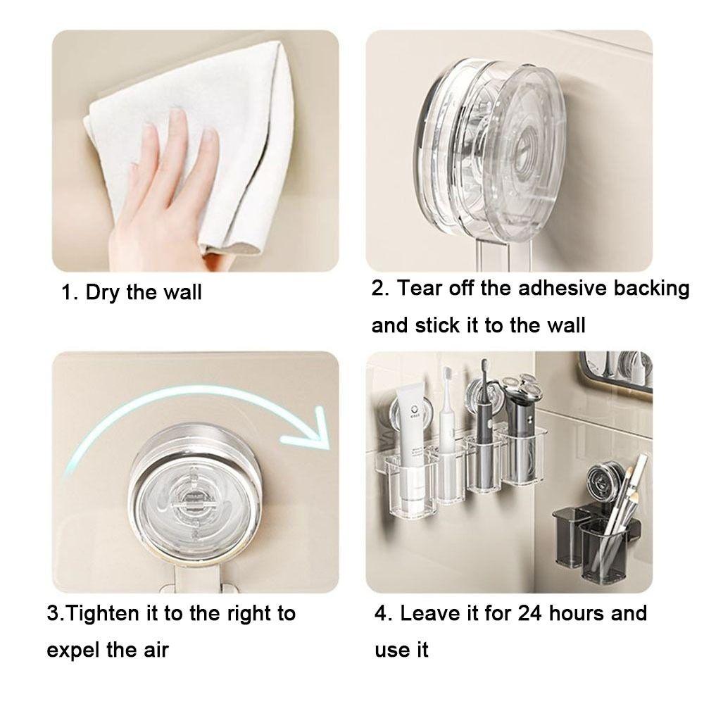 Wall-Mounted Toothpastes Storage Box Transparent Shower Organizer Cosmetics Storage Box for Home