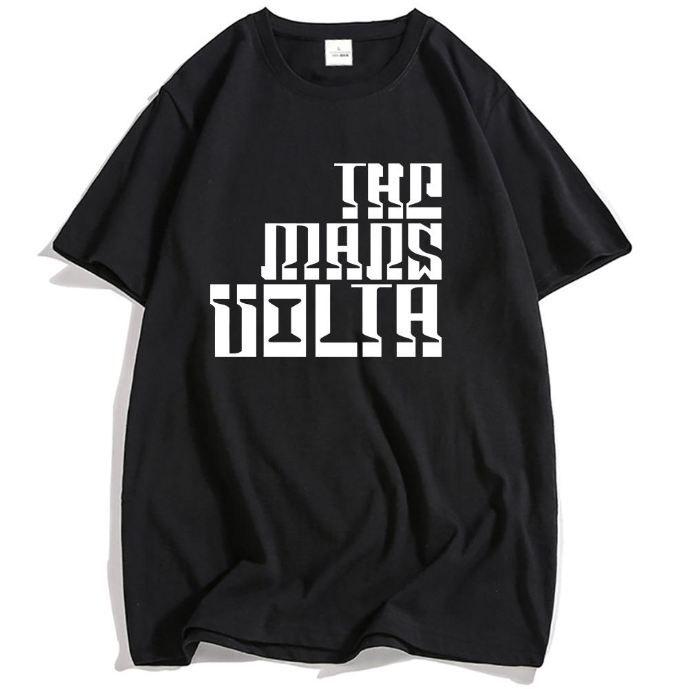 THE MARS VOLTA Logo Aufdruck T-Shirt Grafikbekleidung Lässig Locker Kurzarm T-Shirts Mode Herren Damen T-Shirt Unisex
