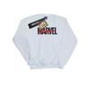 Marvel Mens Red Font Logo Sweatshirt
