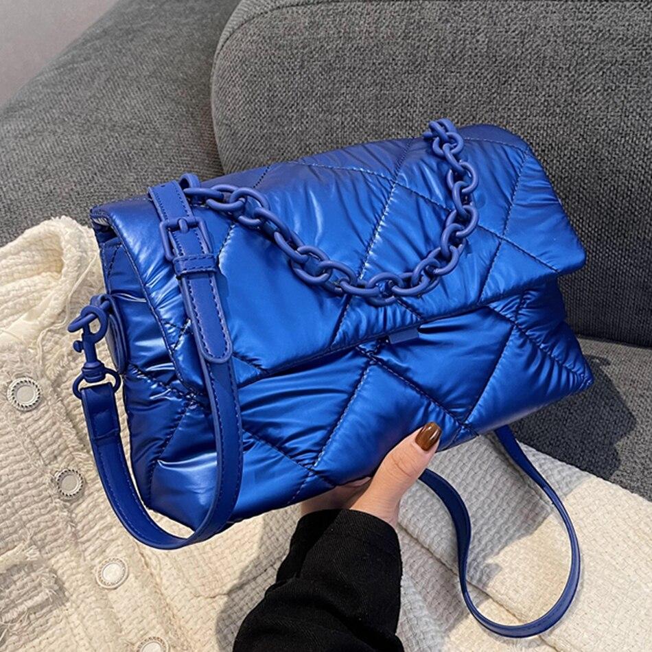 Winter Women Shoulder Bag Luxury Handbag Wool Women Plaid Lattice Designer Crossbody Bags Max Length 20cm Winter Women Shoulder Bag Luxury Handbag Wool Women Plaid Lattice Designer Crossbody Bags Max Length 20cm