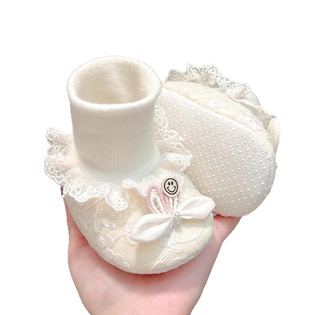 Warm Soft-Soled Princess Baby Shoes for 0-12 Months