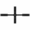 Spider Shaped Coffee Table Leg Black 98 X 58 X (42 43) Cm Steel