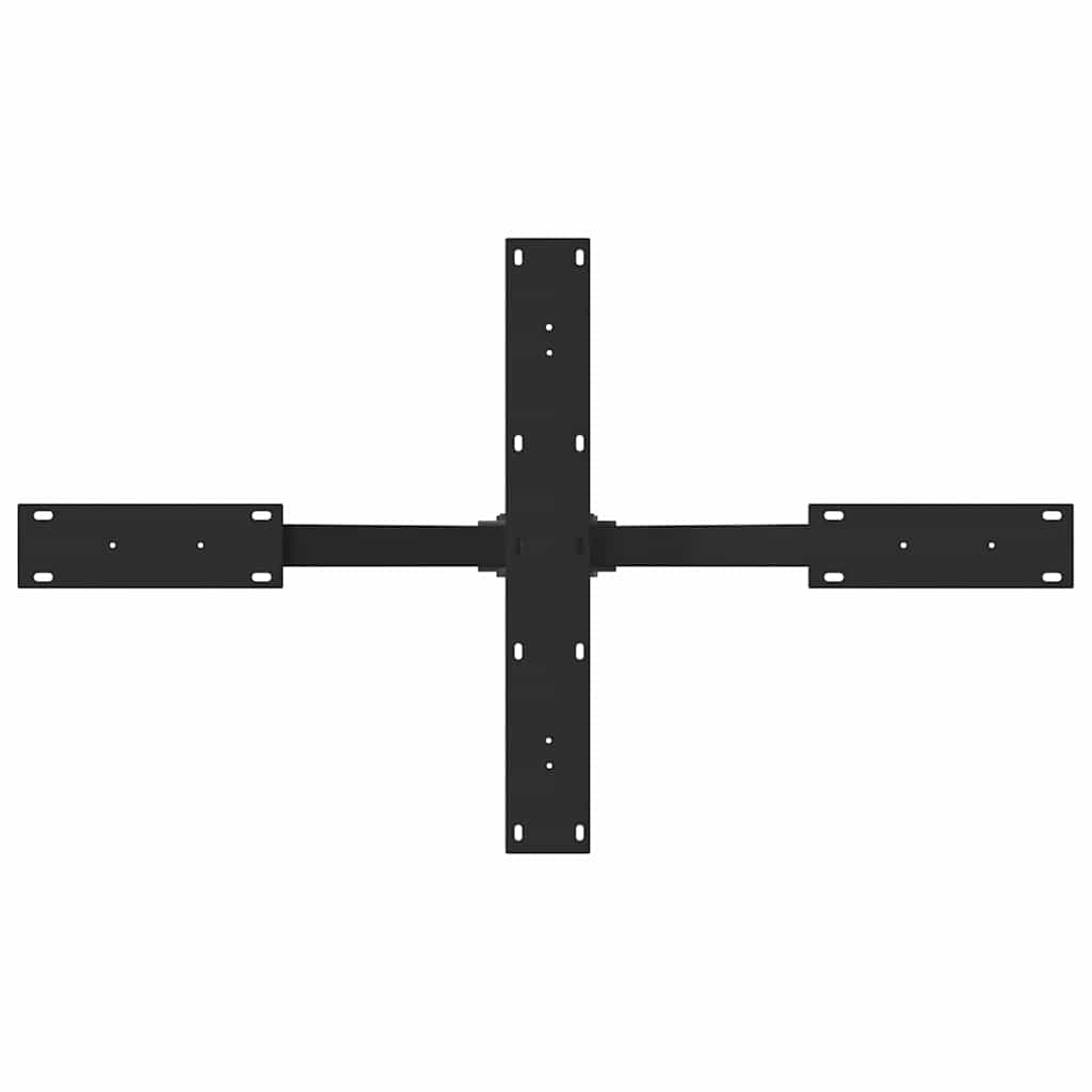 Spider Shaped Coffee Table Leg Black 98 X 58 X (42 43) Cm Steel