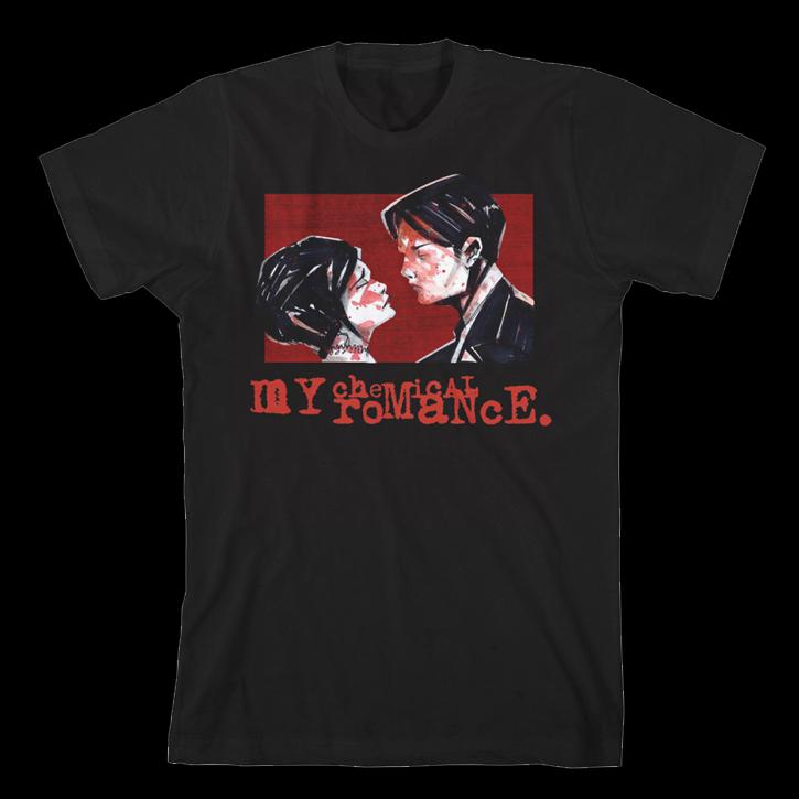 Faces My Chemical RoUnisexce Band TShirt Cotton Graphic Tee Unisex Women Summer Streetwear
