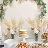 5pcs Golden Willow Leaf Simulation Golden Leaves, Wedding Centerpieces, Bridal Showers, Parties, Garden Decor New Year Spring