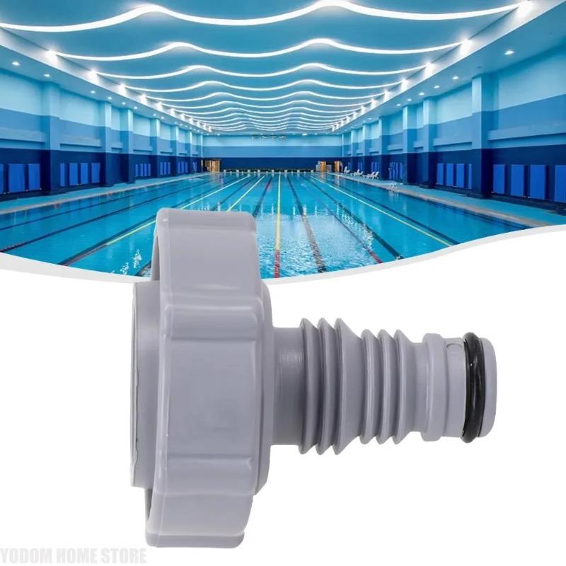 Grauer 11mm P6H1119 Ablaufventilanschluss Poolablaufschlauchadapter Ersatzfitting für Schwimmbad Spa